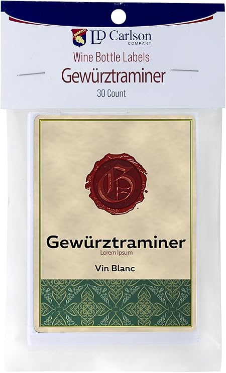 Gewurztraminer Labels 30/Pack Varietal Collection