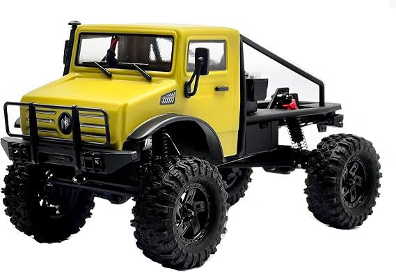 HOBBYPLUS CR-18P V3 Brushless Rushmore in -Hunter - Matte Sand - 1/18 Scale RC Truck Crawler with Off-Road RC Trucks Features, Portal Axles & Metal Gears - RTR, 2S/3S LiPo Compatible (1810419-V3)