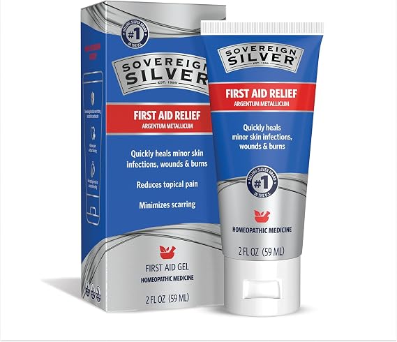 Sovereign Silver Colloidal Silver Gel, Wounds & Burns, 2 fl oz (59 mL)