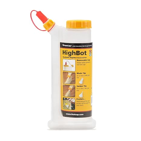 FastCap 6oz Glue Bottle, with 2-Chamber No-Drip System. Each Bottle  with 2 Replaceable Tips. (Pack of 3 Bottles)