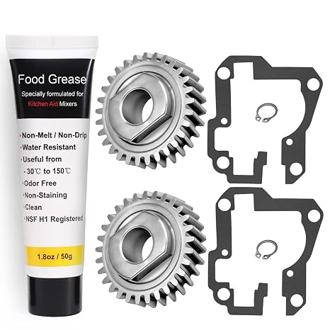 2 Pack Worm Gear 9706529 AP3594375 W11086780 for 5QT and 6QT Stand Mixer