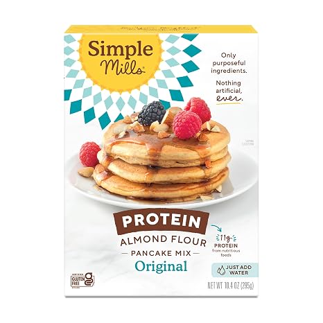 Simple Mills Almond Flour Protein Pancake Mix, Original, 1pk, 10.4oz