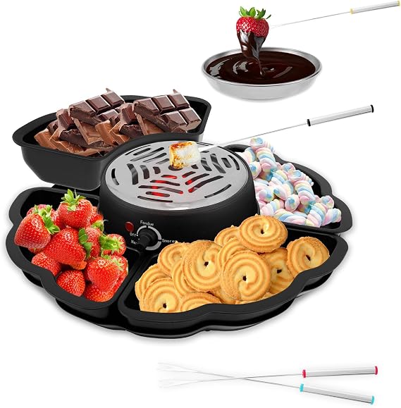 2 in 1 Electric Smores Maker, Tabletop Indoor Family Smore Maker, Marshmallow Toaster Flameless Smores Burner, Marshmallow Roaster Smore Kit for Date Night, Movie Night, and Housewarming Gift