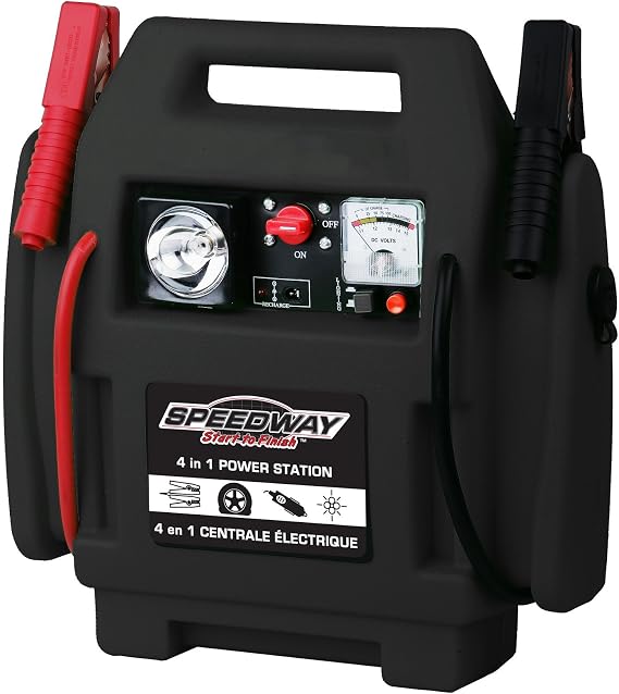 Speedway 7226 4 In 1 Powerstation-Inflator, Jumpstarter, 12-Volt Outlet Light