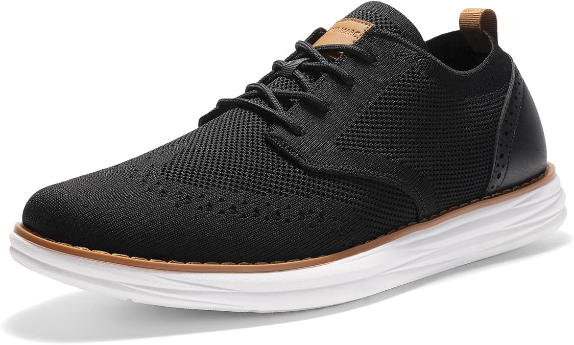 Bruno Marc Men's KnitFlex Craft Mesh Oxfords Sneakers
