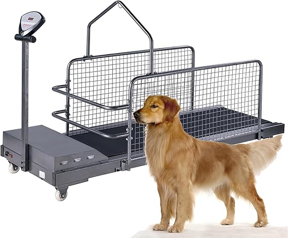 Dog Treadmill, Multi-Function Pet LED Display Treadmill with Preset Exercise Programs for Small/Medium/Large Dogs
