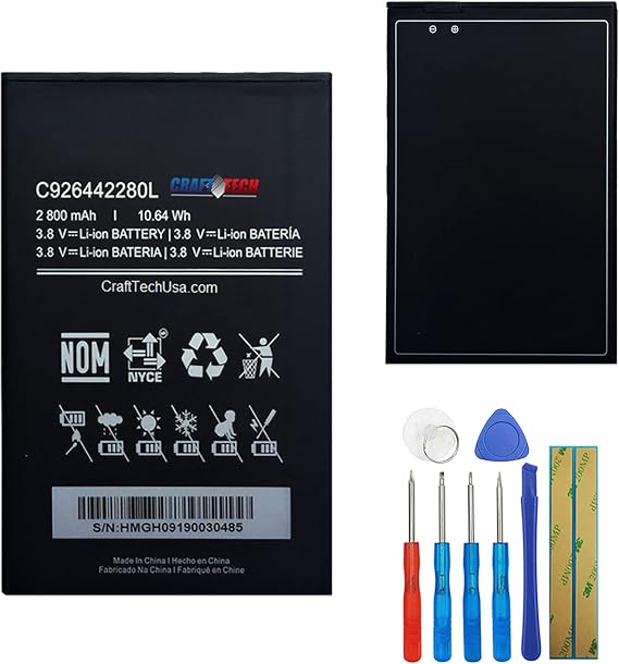 Replacement Battery C926442280L Compatible with BLU C6 C090QE J6 J130Q with Tools