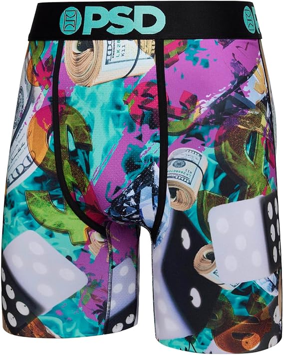 PSD Men's Paradice Boxer Briefs, Multi, XL