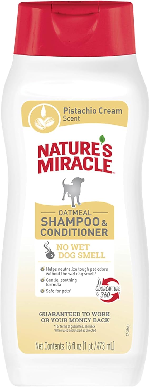Nature's Miracle 2-in-1 Oatmeal Dog Shampoo & Conditioner, 16 oz