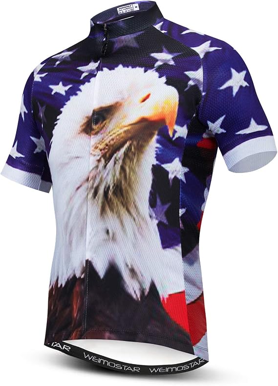 Men's Cycling Jersey Short Sleeve Bike Shirts Clothing Multicolored Diamond