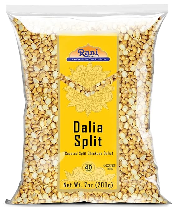 Rani Daliya Split (Roasted Split Chickpeas Dalia) 7oz (200g) ~ All Natural | Vegan | Indian Origin