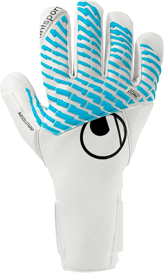 uhlsport | Cybertec Absolutgrip HN 2025 | Goalkeeper Gloves | White/Cyber Blue/Black