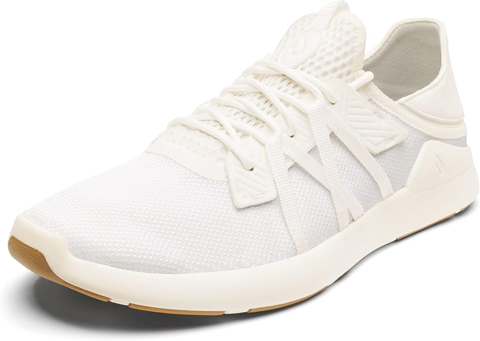 OluKai Holo Men's Athleisure Sneaker, Lightweight Lace-Up Design | Breathable Mesh Slide Shoe, Drop-In Heel, All-Day Comfort & Support