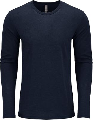 Next Level Apparel Mens Crew Neck Rib Knit Jersey, XS, VINTAGE NAVY