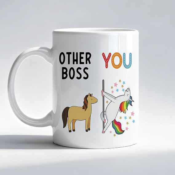 Funny Boss Mug, Best Bosses Gifts Coffee Cup, Leader Appreciation Gifts for Women Men, Other Boss You Humorous Ceramic Coffee Mug 11 oz