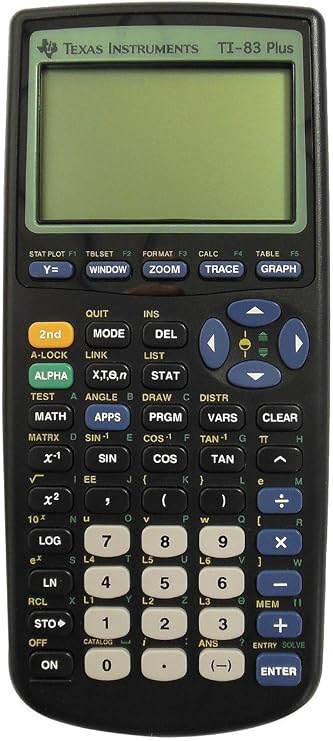 Texas Instruments TI-83 Plus Programmable Graphing Calculator (Packaging and Colors May Vary)