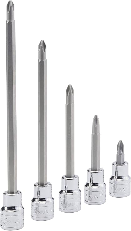 Genius Tools 310+1704 1/4" Dr. Ph.4 Philips Bit Socket