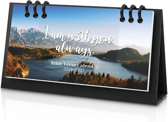 Small Desk Calendar 2026-2027, Bible Mini Desk Calendar (From May 2026 to December 2027) Flip Desktop Standing Calendar, Monthly Planner Cute Calendar, School Home Office Supplies, 6.3" x 3.1"
