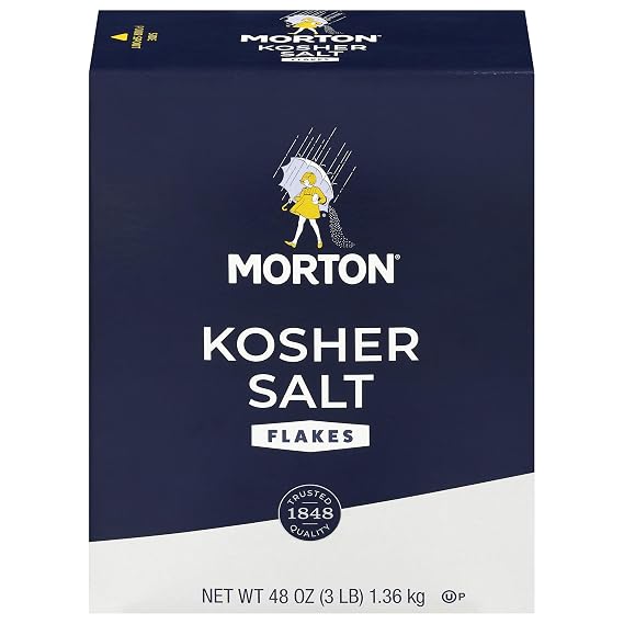 Morton Kosher Salt Coarse Cooking Salt (48 oz / 3 lb), 1-Pack
