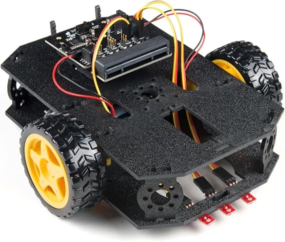 SparkFun micro:bot kit - v2.0 - Qwiic-enabled robotics platform Learn to build and program robots Includes Line Following Sensors Accelerometer Servos to make a jousting combat bot Classroom Education