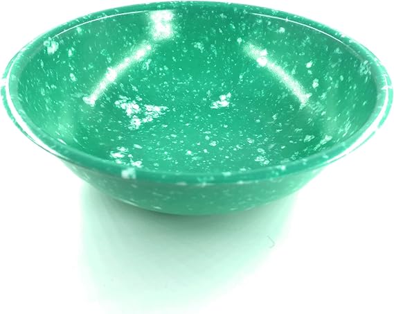 Green Melamine Korean Traditional Tteokbokki Large Bowl, Indoor and Outdoor Party Dish, Break-Resistance, Dishwasher Safe