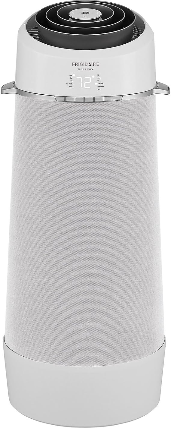 Frigidaire FGPC1044U1, White Cool Connect Smart Cylinder Portable Air Conditioner for Rooms up to 450-sq. ft