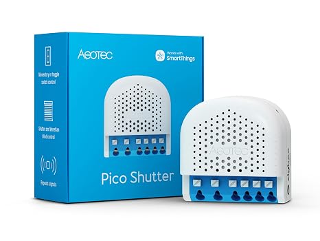 Pico Shutter - Zigbee | Blind & Shutter Control | Gate and Garage Door | Power Metering | SmartThings | HomeAssistant | Repeater Function | Scene Control | No Cloud Necessary | 2 x 3.6A