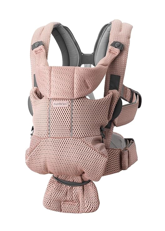 BabyBjorn Baby Carrier Free, 3D Mesh, Dusty Pink