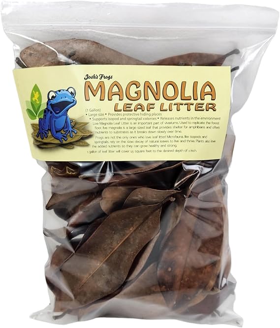 Josh's Frogs Organic Magnolia Leaf Litter, 1 Gallon/40 Leaves