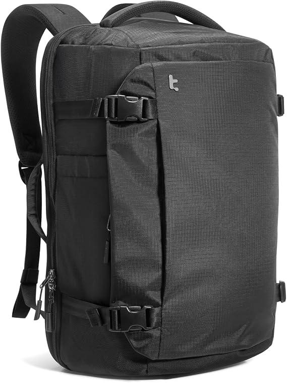 tomtoc Travel Backpack 40L, TSA Carry On Bag Flight Approved, PFAS Free