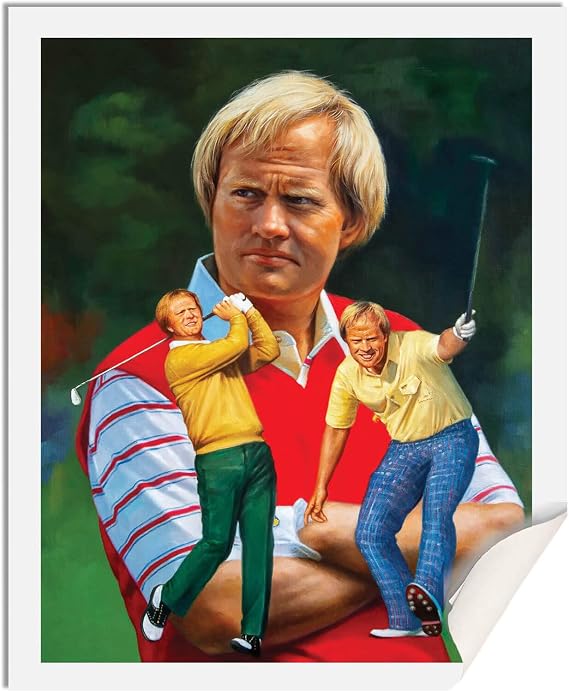Jack Nicklaus PGA Golf Pro Professional Golfer Champion Art Print 1AM3 on 40x50 cotton canvas