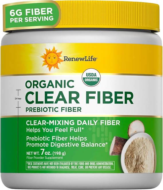 Renew Life Completely Clear Organic Prebiotic Fiber | 7 oz
