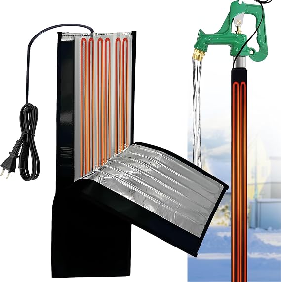 Water Pipe Heat Blanket - Prevents Pipe Freeze Heating Cable, Size 39" x 6"