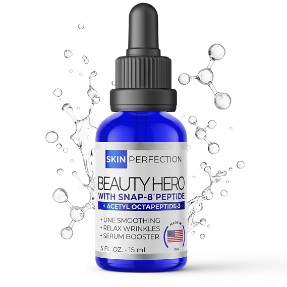 Snap-8 Peptide Serum for Face Custom 10% serums Anti-Aging Fine Lines .5 oz | Skin Perfection, DIY Serum Booster for Wrinkles & Crow's Feet, Unscented, Water-Soluble, Mix into Skincare or Hyaluronic Acid