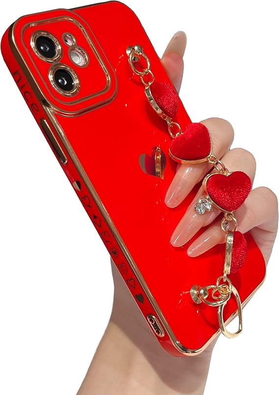 Caseative for iPhone 12 Case, Red