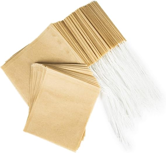 Tea Bags Empty Paper Tea Filter Bags Disposable Infuser with Drawstring,100 pcs (Original)