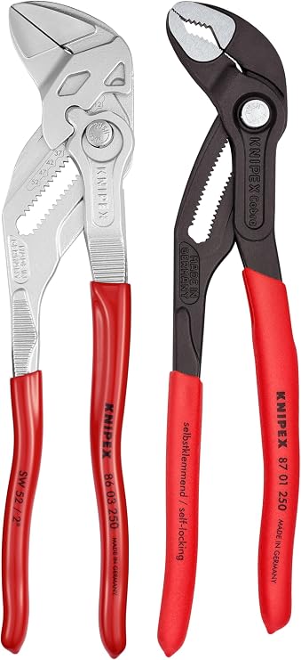 KNIPEX Tools 9K 00 80 147 US 2 Pc 10" Cobra Water Pump and Pliers Wrench Set
