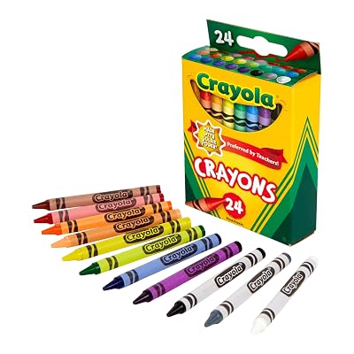 Crayola Crayons, Assorted Classic Colors, 24 Count
