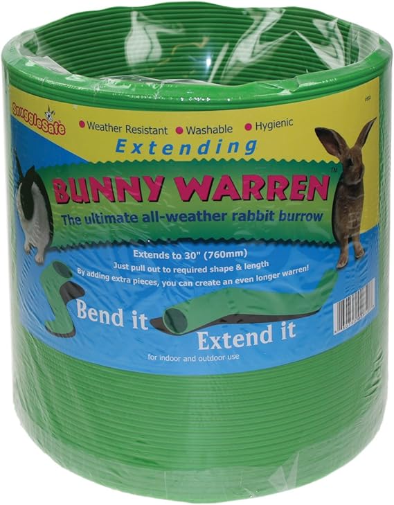 Snugglesafe All Weather Flexible Bunny Warren Fun Tunnel, green (Package may vary) [Energy Class B]