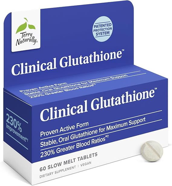 Terry Naturally Clinical Glutathione - Antioxidant & Liver - 60 Count
