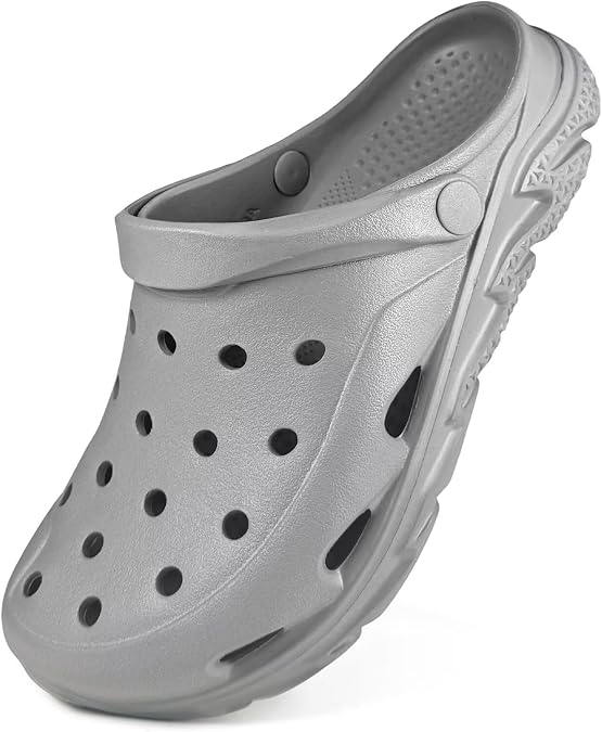Mens Womens Garden Clogs Shoes with Arch Support, Unisex Adult Classic Slip On Slides Sandals Outdoor Beach Pool Slipper