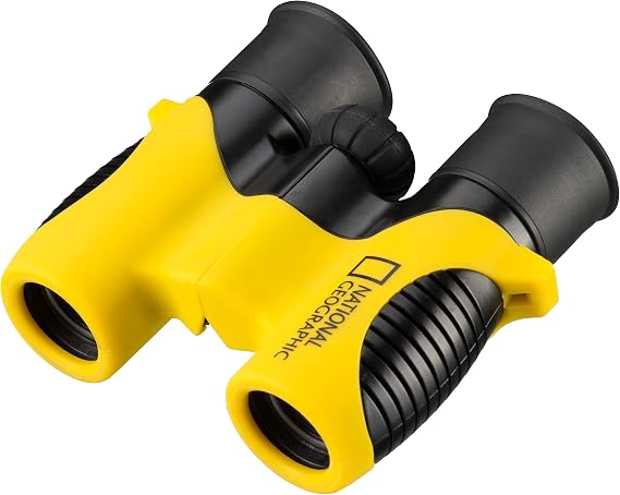 National Geographic 6x21 Children's Binoculars, Robust and Handy Children's Binoculars with Rubber housing, Including Bag and Strap