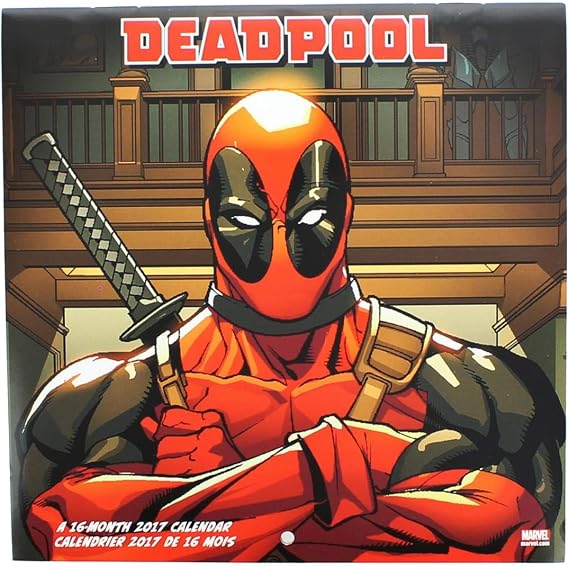 Marvel Deadpool 2017 Wall Calendar
