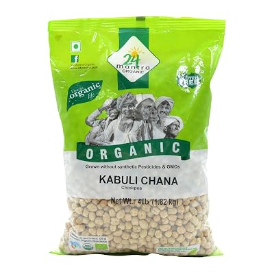 24 Mantara 24 Mantra Organic Kabuli Chana - 4 Lb,, White
