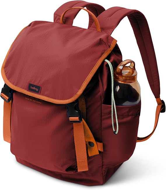 Bellroy Cinch Backpack Year of the Horse Edition spacious, lightweight 20L backpack with external organization - Crimson