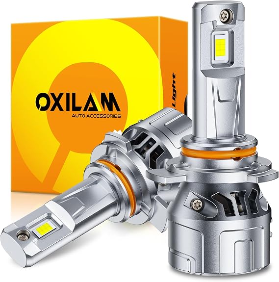OXILAM 9012 HIR2 Driving Light Bulb, Ultra-Bright, 5 Min Quick Install, No Flicker, 99% Compatibility, Pack of 2