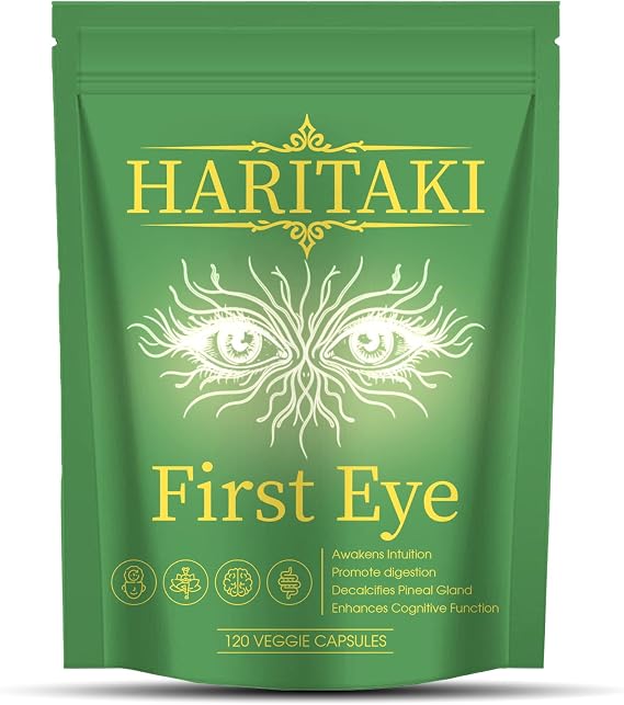 Haritaki First Eye Capsules Terminalia Chebula Haritaki Supplement for Gut Wellness & Natural Antioxidants, Supports Natural Energy and Daily Focus, Vegan & Gluten-Free, 120 Capsules