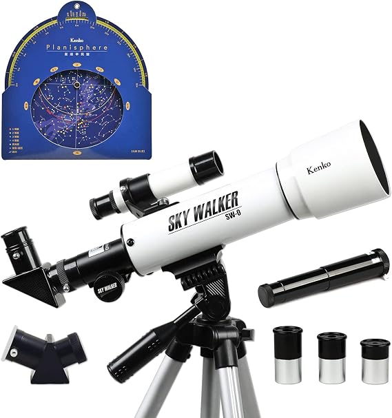 Kenko 11161 SKY WALKER SW-0 Astronomical Telescope, 2.0 inches 50 mm, Astronomical and Terrestrial Use, White