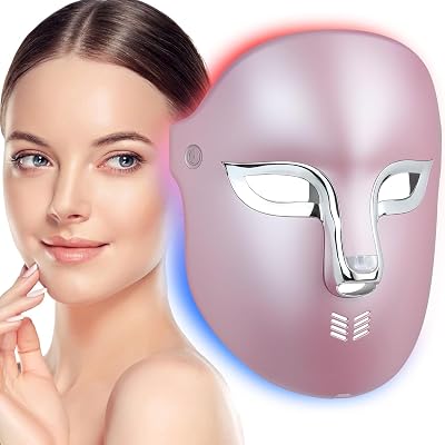 FSA Red Light Therapy Mask : Target Acne Removal,Wrinkles Redness,Wirless Remote,Salon Grade Infrared Face Mask, Anti Aging Skincare for Home Yoga,2000mAh Rechargeable,Led Light Therapy Facial Mask