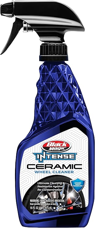 Black Magic 120187 Intense Ceramic Wheel Cleaner 16oz - Ceramic Shield Technology for Ultimate Cleaning and Resistance Against Re-Contamination